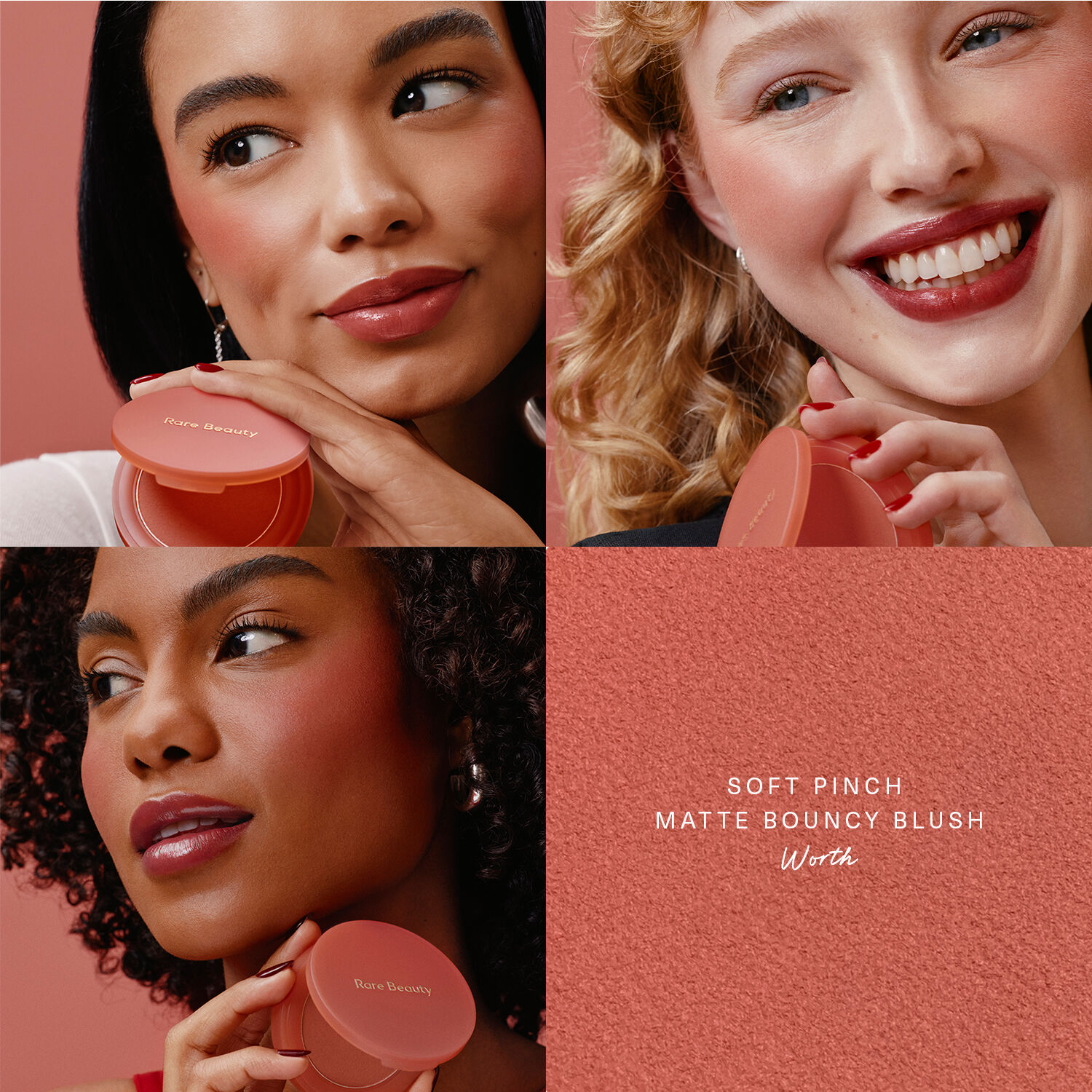 Kit Blush E Batom Liquido Rare Beauty Soft Pinch Cheek & Lip Trio